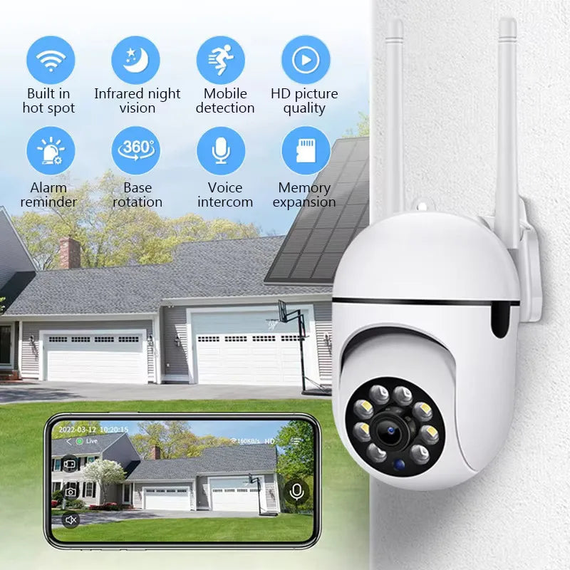 📹 Câmara IP WiFi Tuya 2MP – Vigilância Inteligente com Áudio Bidirecional