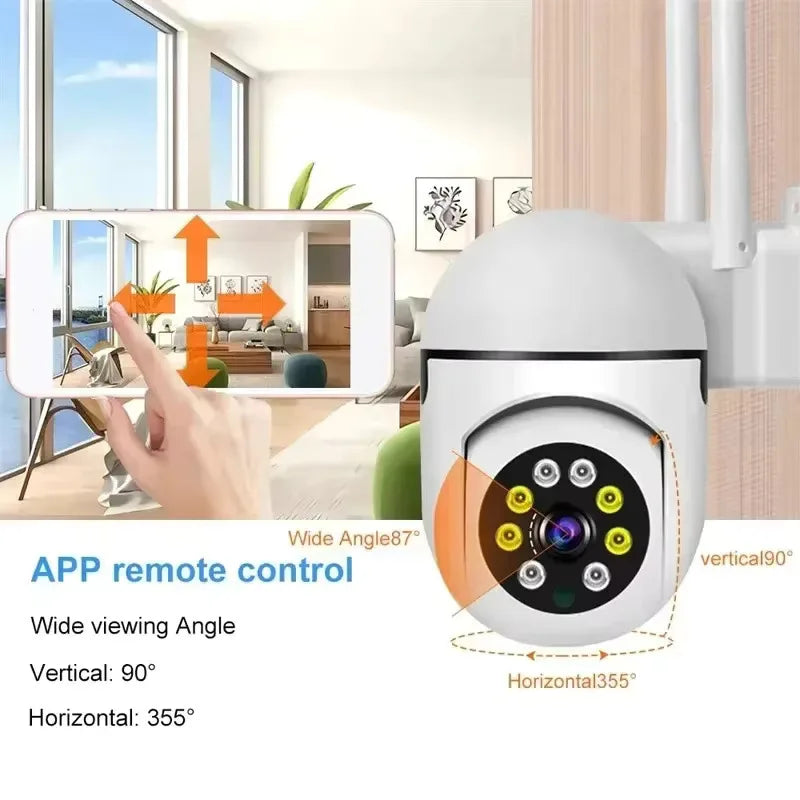 📹 Câmara IP WiFi Tuya 2MP – Vigilância Inteligente com Áudio Bidirecional
