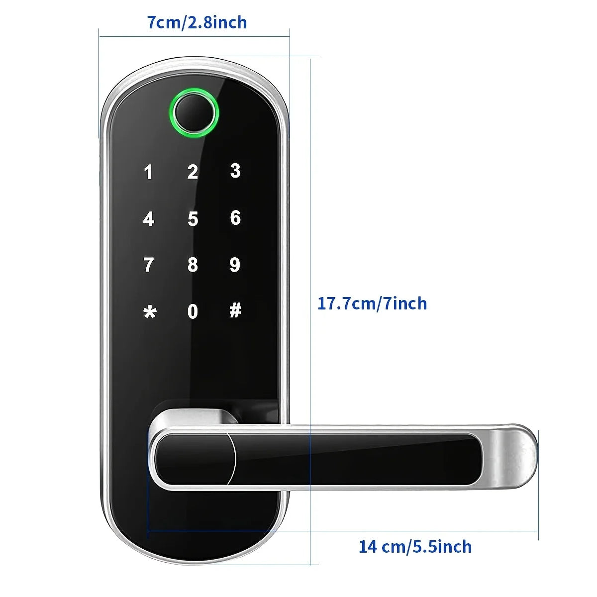 🔐 Fechadura Digital Inteligente com WiFi e Impressão Digital Segurança sem chave – controlo total via App!