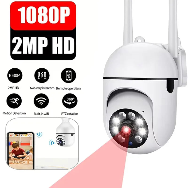 📹 Câmara IP WiFi Tuya 2MP – Vigilância Inteligente com Áudio Bidirecional