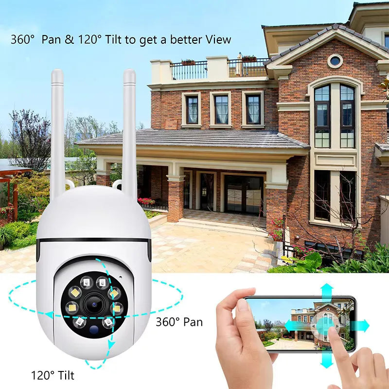 📹 Câmara IP WiFi Tuya 2MP – Vigilância Inteligente com Áudio Bidirecional